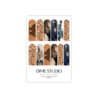 Image 4 of CHRIS BROWN BREEZY BOWL BROWN BANDANA NAIL DECALS 