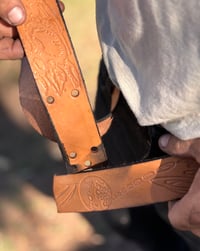 Image 4 of Original Tom Fugle Cosmic Space Leather Belt