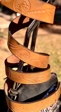 Image 1 of Original Tom Fugle Cosmic Space Leather Belt