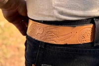 Image 3 of Original Tom Fugle Cosmic Space Leather Belt