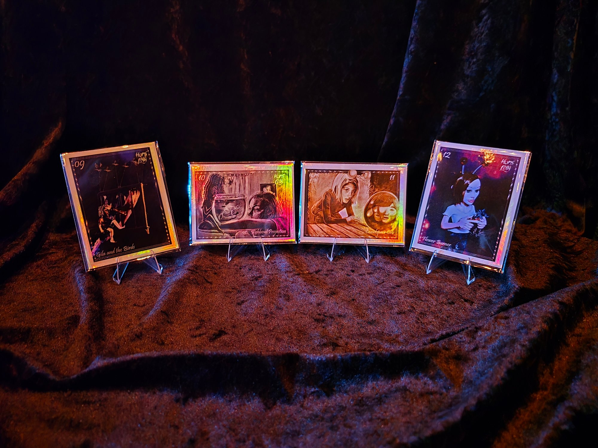 Hums Folly Holographic Card Set 3 | Justin Hammond Hums Folly Holographic Card Set 3 | Justin Hammond