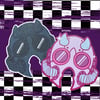 Impera Ghoul Masks Ghost Inspired Glitter Stickers 3 inches