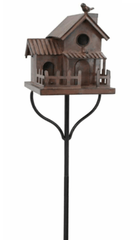 Double Storey Rust Birdhouse 