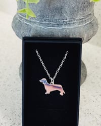 Sterling Silver Dachshund Necklace