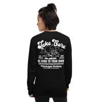 Image 4 of Take Care White Print Long Sleeve 