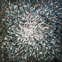 Image 12 of 'Noir 11' - 105x105cm, FRAMED