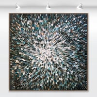 Image 1 of 'Noir 11' - 105x105cm, FRAMED