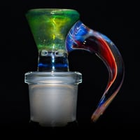 Image 1 of GREEN ENERGY > ICY WHITE SATIN / MAI-TAI 18MM SLIDE