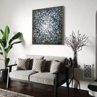 Image 5 of 'Noir 11' - 105x105cm, FRAMED