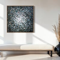 Image 6 of 'Noir 11' - 105x105cm, FRAMED