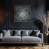 Image 7 of 'Noir 11' - 105x105cm, FRAMED