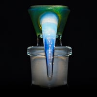 Image 2 of GREEN ENERGY > ICY WHITE SATIN / GHOST 18MM SLIDE