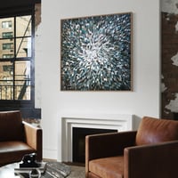 Image 9 of 'Noir 11' - 105x105cm, FRAMED