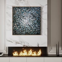 Image 10 of 'Noir 11' - 105x105cm, FRAMED