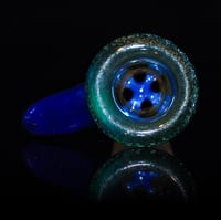 Image 3 of GREEN ENERGY > ICY WHITE SATIN / STARGAZER 18MM SLIDE