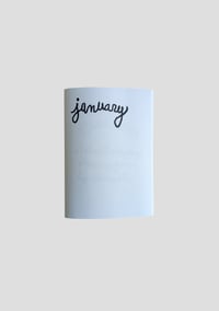 Image of 'January' Zine