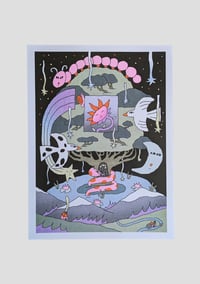 Image of 'Au dela du monde' Risographie