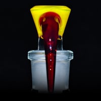 Image 3 of YELLOW OPAL > ICY WHITE SATIN / PHOENIX 18MM SLIDE