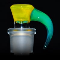 Image 1 of YELLOW OPAL > ICY WHITE SATIN / WINTERGREEN 18MM SLIDE