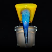 Image 3 of YELLOW OPAL > ICY WHITE SATIN / MARINA 18MM SLIDE