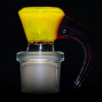 Image 1 of YELLOW OPAL > ICY WHITE SATIN / ILLUMINATI > CRANBERRY 18MM SLIDE