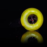 Image 4 of YELLOW OPAL > ICY WHITE SATIN / ILLUMINATI > CRANBERRY 18MM SLIDE