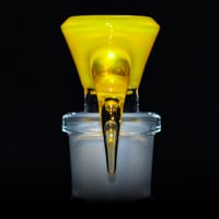 Image 7 of YELLOW OPAL > ICY WHITE SATIN / MOJO 18MM SLIDE