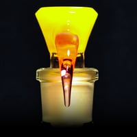 Image 9 of YELLOW OPAL > ICY WHITE SATIN / MOJO 18MM SLIDE