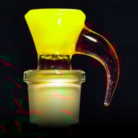 Image 1 of YELLOW OPAL > ICY WHITE SATIN / MOJO 18MM SLIDE