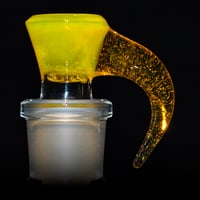 Image 2 of YELLOW OPAL > ICY WHITE SATIN / TERPS 18MM SLIDE