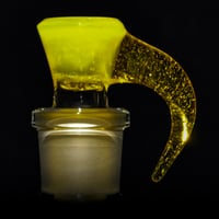 Image 3 of YELLOW OPAL > ICY WHITE SATIN / TERPS 18MM SLIDE