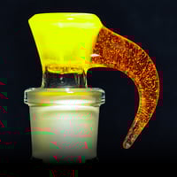 Image 1 of YELLOW OPAL > ICY WHITE SATIN / TERPS 18MM SLIDE