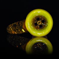 Image 7 of YELLOW OPAL > ICY WHITE SATIN / TERPS 18MM SLIDE