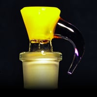 Image 1 of YELLOW OPAL > ICY WHITE SATIN / POTION 18MM SLIDE