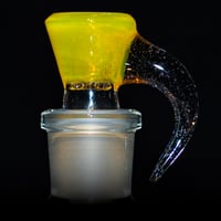 Image 2 of YELLOW OPAL > ICY WHITE SATIN / PARALLAX 18MM SLIDE