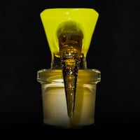 Image 8 of YELLOW OPAL > ICY WHITE SATIN / PARALLAX 18MM SLIDE