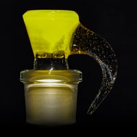 Image 3 of YELLOW OPAL > ICY WHITE SATIN / PARALLAX 18MM SLIDE