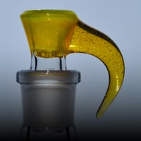 Image 6 of YELLOW OPAL > ICY WHITE SATIN / TERPS 18MM SLIDE