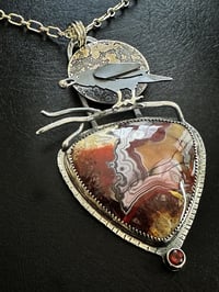 Image 1 of Raven with Crazy Lace Agate