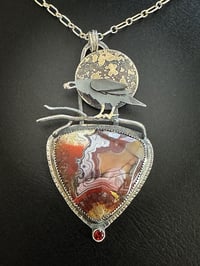 Image 2 of Raven with Crazy Lace Agate