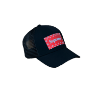 Image 3 of Trucker Hat Red Monogram