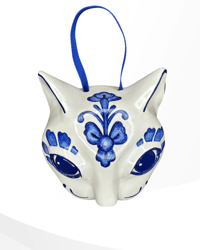 Image 2 of Delft Blue Cat Moon