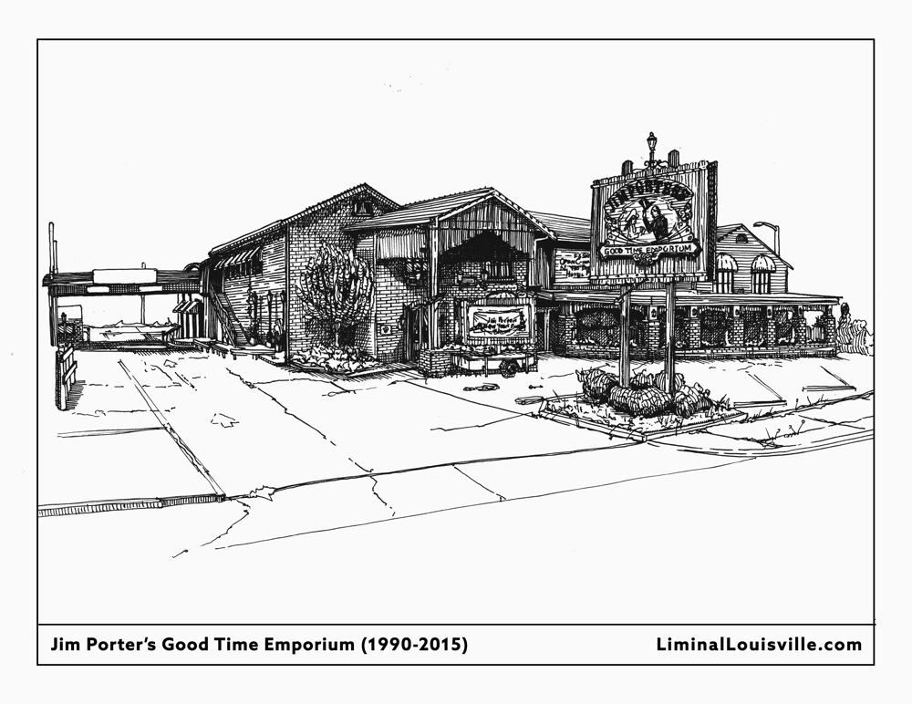 Jim Porter's Good Time Emporiuim Postcard