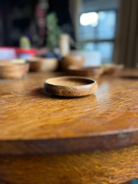 Image 1 of 4" WHITE OAK DEVO DISH - ROUNDED EDGE