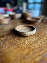 Image 2 of 4" WHITE OAK DEVO DISH - ROUNDED EDGE