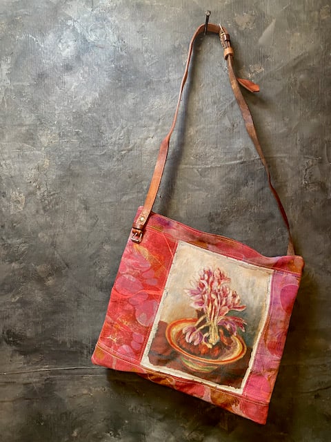 Image of collage bag - crocus