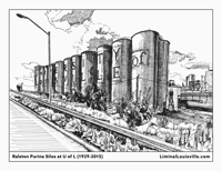 U of L Silos Postcard
