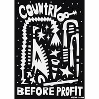Image 1 of 'COUNTRY BEFORE PROFIT'  POSTER (A2) 