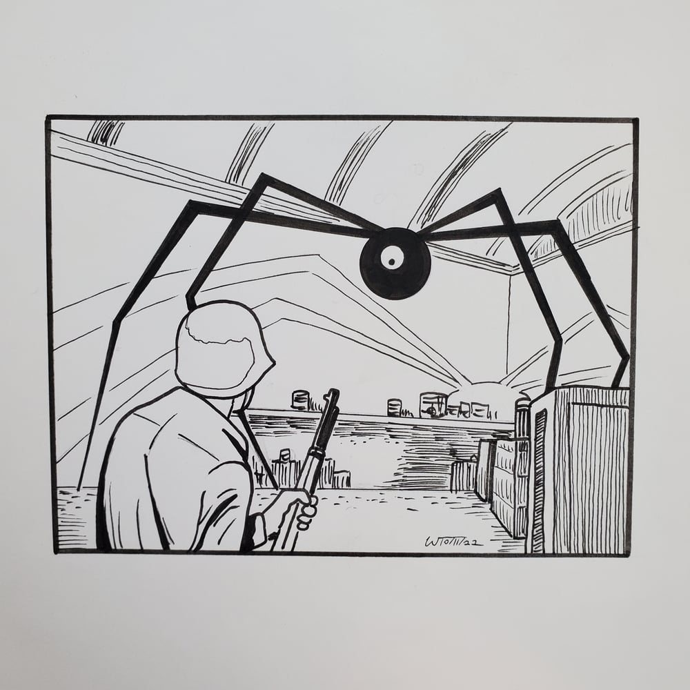 The Robot Spy Original Art