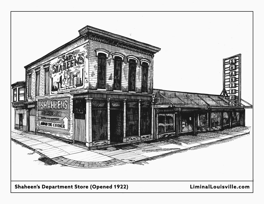 Shaheen's Department Store Postcard